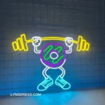 Sports Neon Sign Donut Does Gym 1