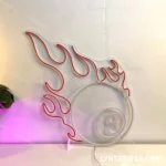 Sports Neon Sign Fire Billiards 1