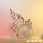 Sports Neon Sign Fire Billiards 1