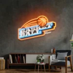 Sports Neon Sign Hoops Go Hard 1