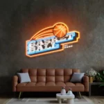 Sports Neon Sign Hoops Go Hard 1