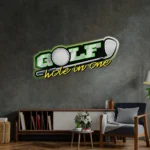 Sports Neon Sign Links Hole In One 1
