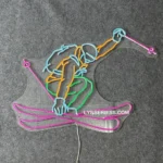 Sports Neon Sign Man Skiing 1