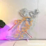 Sports Neon Sign Moose Skiing 1