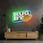 Sports Neon Sign Rugby Ball 1