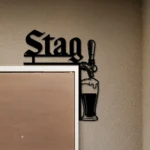 Stag Metal Sign Tap Handle 1