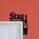 Stag Metal Sign Tap Handle 1