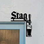 Stag Metal Sign Tap Handle 1