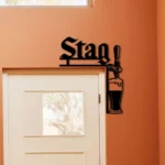 Stag Metal Sign Tap Handle 1