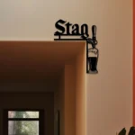 Stag Metal Sign Tap Handle 1