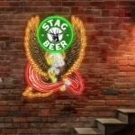 Stag Neon Sign Bespoke Deer Head Logo Custom American Eagle 1