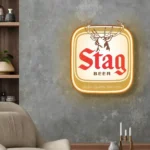 Stag Neon Sign Logo 1