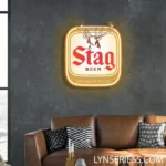 Stag Neon Sign Logo 1
