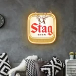 Stag Neon Sign Logo 1