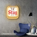Stag Neon Sign Logo 1