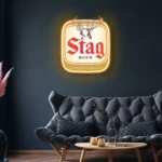 Stag Neon Sign Logo 1