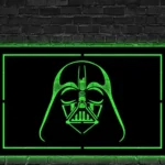 Star Wars Metal Sign Darth Vader Face Game Room 1
