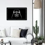 Star Wars Metal Sign Darth Vader Face Game Room 1