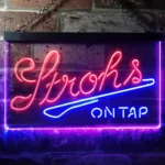 Strohs Neon Sign On Tap 1