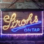 Strohs Neon Sign On Tap 1