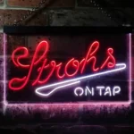 Strohs Neon Sign On Tap 1