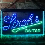 Strohs Neon Sign On Tap 1