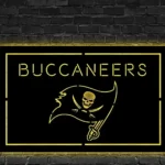 Tampa Bay Buccaneers Metal Sign Bucs Skull Flag 1