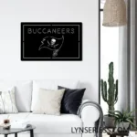 Tampa Bay Buccaneers Metal Sign Bucs Skull Flag 1