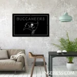 Tampa Bay Buccaneers Metal Sign Bucs Skull Flag 1
