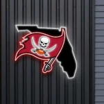 Tampa Bay Buccaneers Neon Sign Florida State Map 1