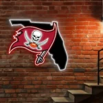 Tampa Bay Buccaneers Neon Sign Florida State Map 1