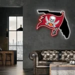 Tampa Bay Buccaneers Neon Sign Florida State Map 1