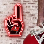 Tampa Bay Buccaneers Neon Sign Nfl Foam Finger 1