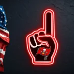 Tampa Bay Buccaneers Neon Sign Nfl Foam Finger 1