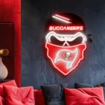 Tampa Bay Buccaneers Neon Sign Skull 1
