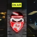 Tampa Bay Buccaneers Neon Sign Skull 1