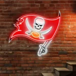 Tampa Bay Buccaneers Neon Sign Skull With Swords 1