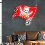 Tampa Bay Buccaneers Neon Sign Skull With Swords 1