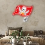 Tampa Bay Buccaneers Neon Sign Skull With Swords 1