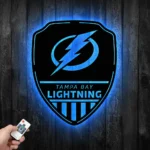 Tampa Bay Lightning Metal Sign Shield Shape 1