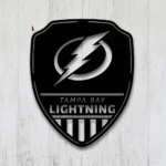 Tampa Bay Lightning Metal Sign Shield Shape 1