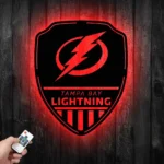 Tampa Bay Lightning Metal Sign Shield Shape 1