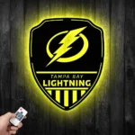 Tampa Bay Lightning Metal Sign Shield Shape 1