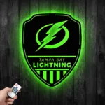 Tampa Bay Lightning Metal Sign Shield Shape 1