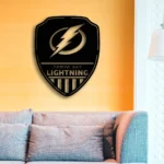 Tampa Bay Lightning Metal Sign Shield Shape 1