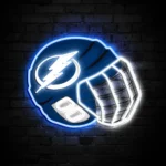 Tampa Bay Lightning Neon Sign Nhl Hockey Helmet Acrylic Led 1