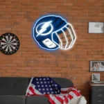 Tampa Bay Lightning Neon Sign Nhl Hockey Helmet Acrylic Led 1
