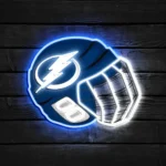 Tampa Bay Lightning Neon Sign Nhl Hockey Helmet Acrylic Led 1