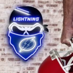 Tampa Bay Lightning Neon Sign Skull 1