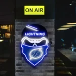 Tampa Bay Lightning Neon Sign Skull 1